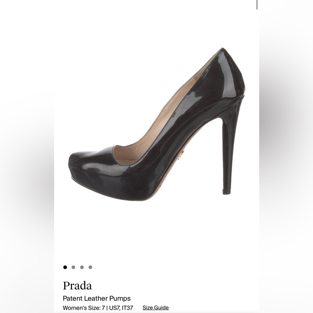 Authentic Prada black heels sz 7